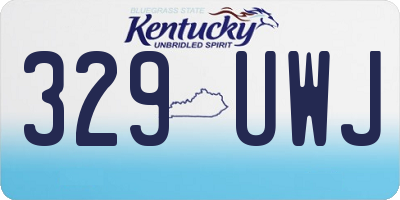 KY license plate 329UWJ