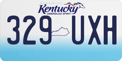 KY license plate 329UXH