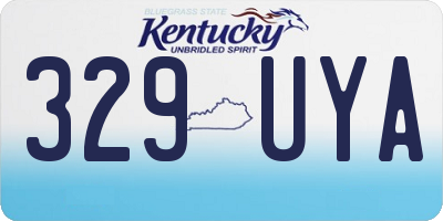 KY license plate 329UYA