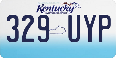 KY license plate 329UYP