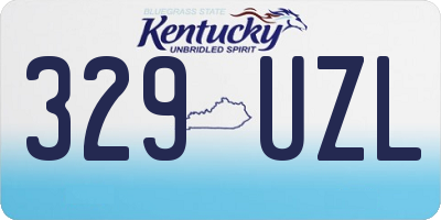 KY license plate 329UZL