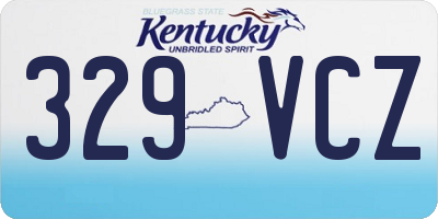 KY license plate 329VCZ