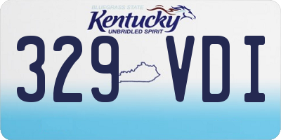 KY license plate 329VDI