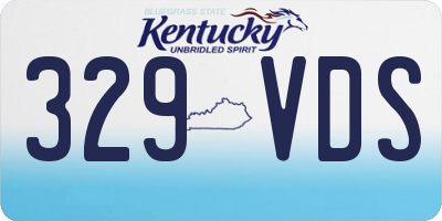 KY license plate 329VDS