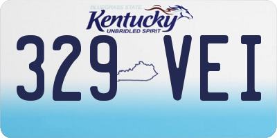 KY license plate 329VEI
