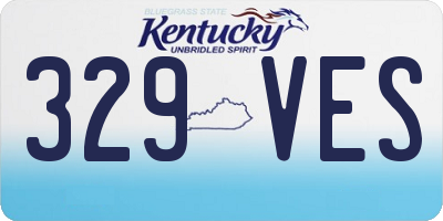 KY license plate 329VES