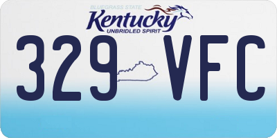 KY license plate 329VFC