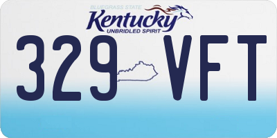 KY license plate 329VFT