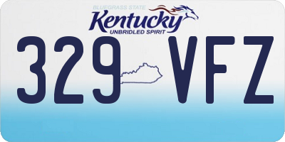 KY license plate 329VFZ