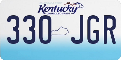 KY license plate 330JGR