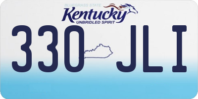 KY license plate 330JLI