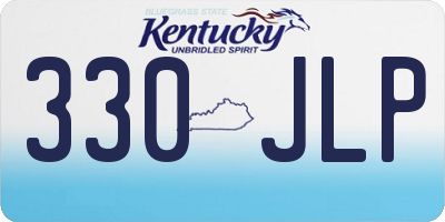 KY license plate 330JLP