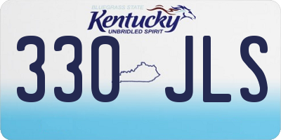 KY license plate 330JLS