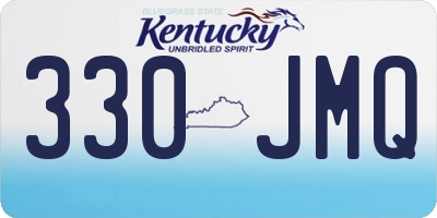KY license plate 330JMQ