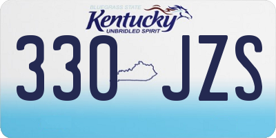 KY license plate 330JZS