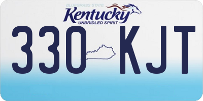 KY license plate 330KJT