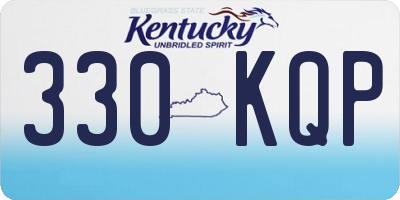 KY license plate 330KQP