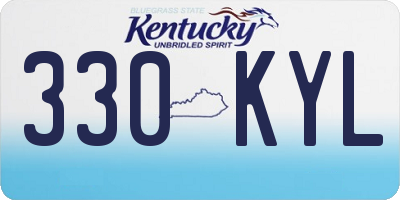 KY license plate 330KYL