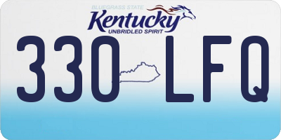 KY license plate 330LFQ