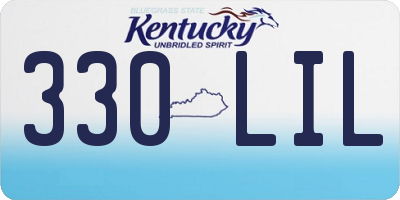 KY license plate 330LIL
