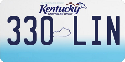 KY license plate 330LIN