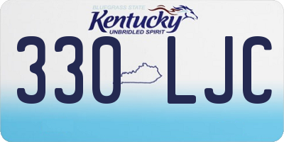 KY license plate 330LJC