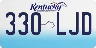 KY license plate 330LJD