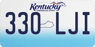 KY license plate 330LJI