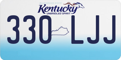 KY license plate 330LJJ