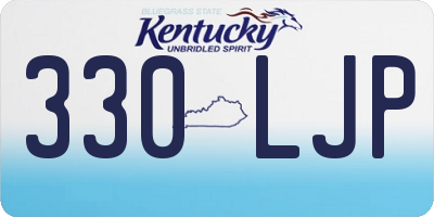 KY license plate 330LJP