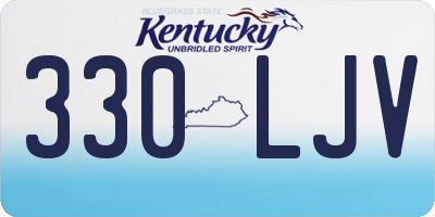 KY license plate 330LJV