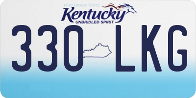 KY license plate 330LKG