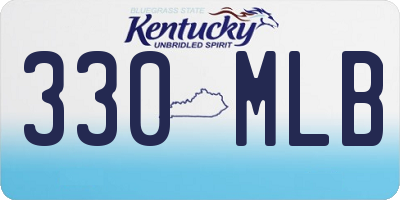 KY license plate 330MLB