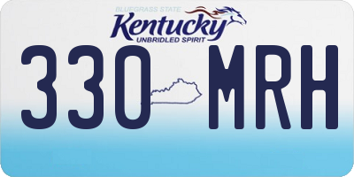 KY license plate 330MRH