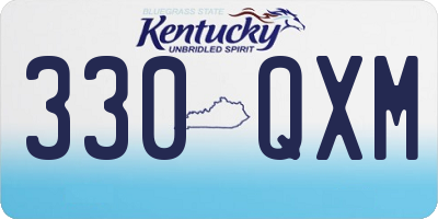 KY license plate 330QXM