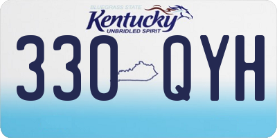 KY license plate 330QYH