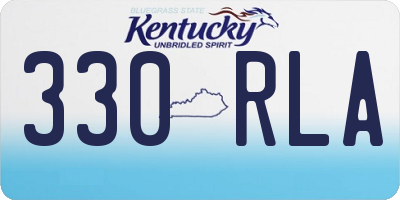 KY license plate 330RLA