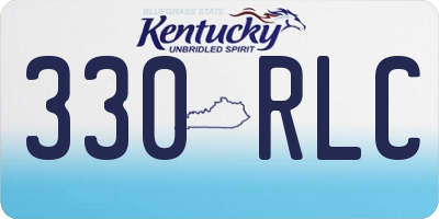KY license plate 330RLC