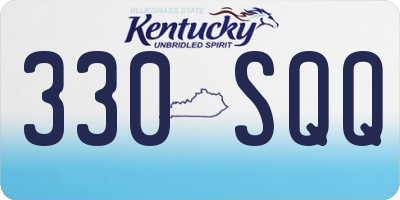 KY license plate 330SQQ