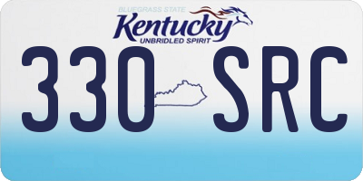 KY license plate 330SRC