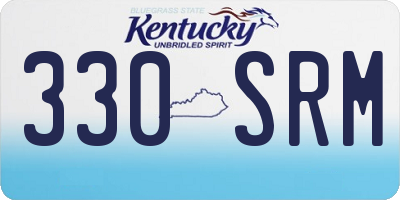 KY license plate 330SRM