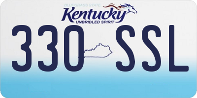KY license plate 330SSL