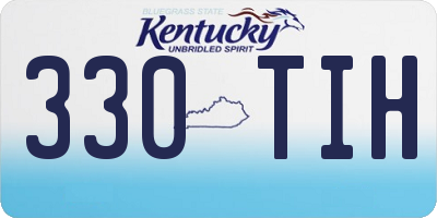 KY license plate 330TIH