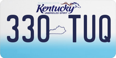 KY license plate 330TUQ