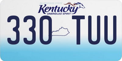 KY license plate 330TUU