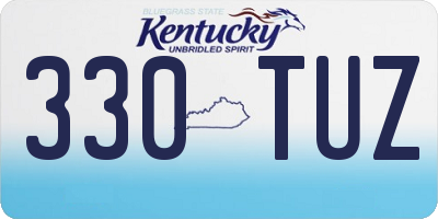 KY license plate 330TUZ