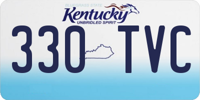KY license plate 330TVC