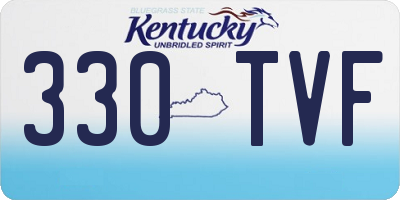 KY license plate 330TVF