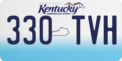 KY license plate 330TVH