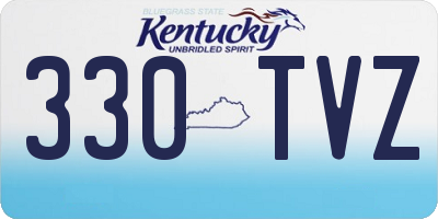 KY license plate 330TVZ